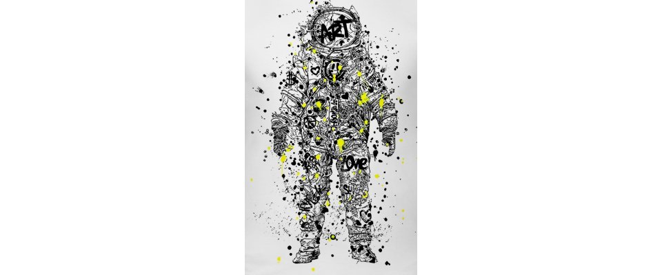 КОСМОНАВТ GRAFFITY WHITE